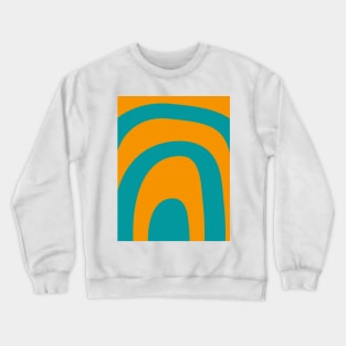 Boho gold and teal rainbow pattern Crewneck Sweatshirt